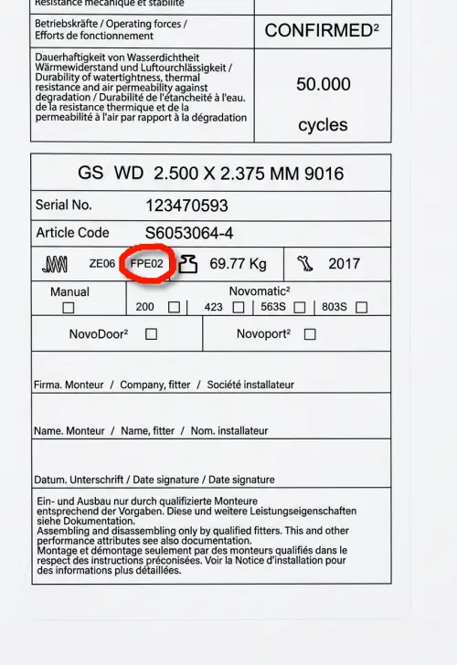 Novoferm-pystysuoran vetojousen arvokilpi